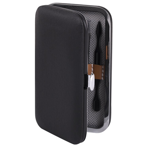 Универсальный набор для маникюра и педикюра 9 в 1 в футляре, MINI, черный, WBZ,