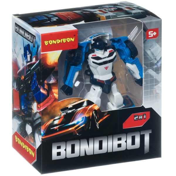 Трансформер 2в1 BONDIBOT робот-полицейская машина, Bondibon BOX 17,4x15,7x8,5 Трансформер 2в1 BONDIBOT робот-полицейская машина, Bondibon BOX 17,4x15,7x8,5