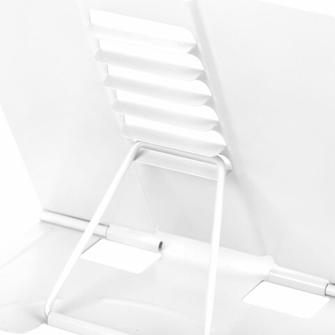 Подставка для книг и учебников BRAUBERG, White, регулируемый угол наклона,