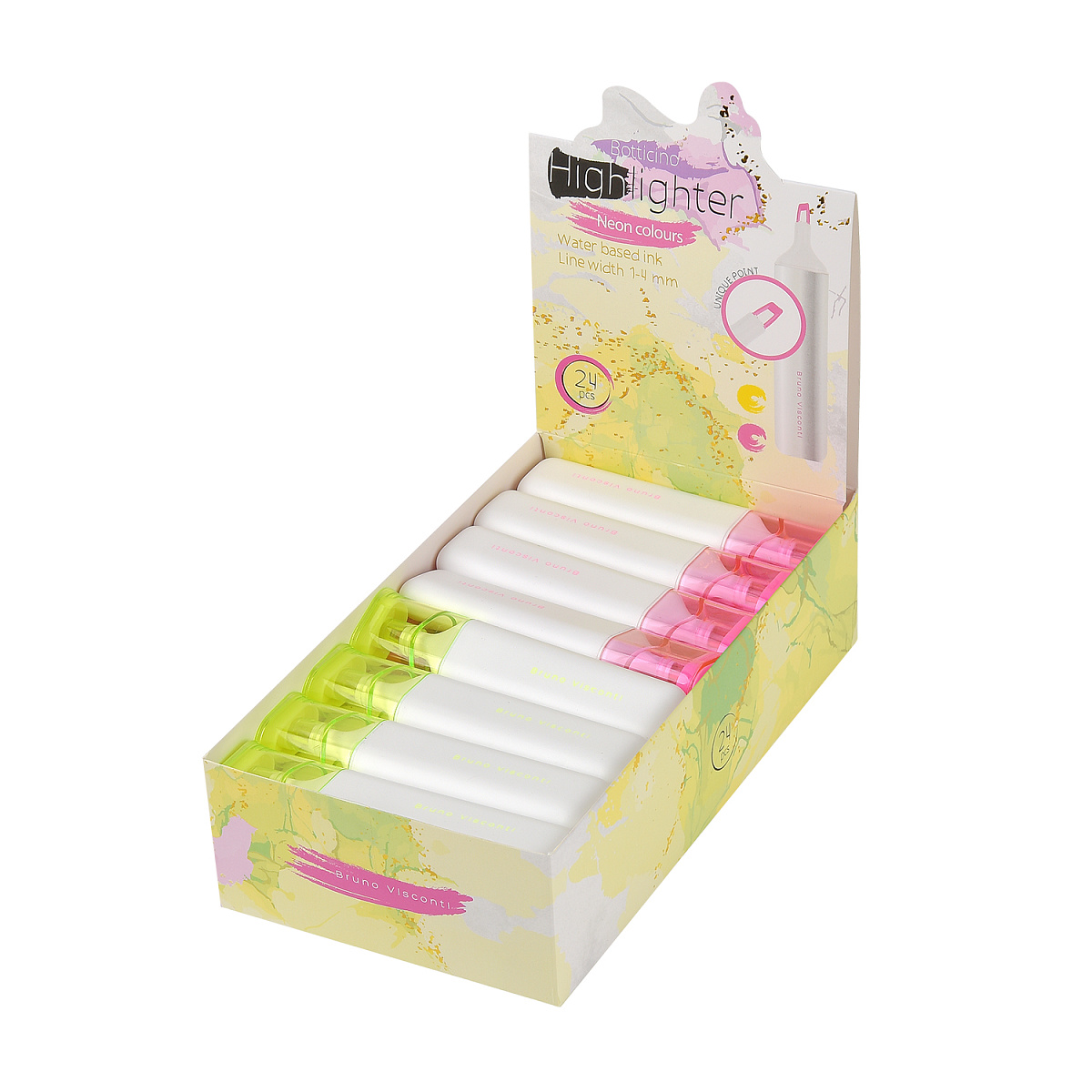 ТЕКСТОВЫДЕЛИТЕЛЬ "PRIMAVERA", ЖЕЛТЫЙ/РОЗОВЫЙ, НЕОН, В ДИСПЛЕЕ ТЕКСТОВЫДЕЛИТЕЛЬ "PRIMAVERA", ЖЕЛТЫЙ/РОЗОВЫЙ, НЕОН, В ДИСПЛЕЕ