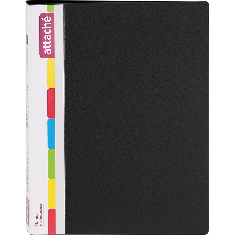 Папка с зажимом ATTACHE F611/07 17мм черная Россия штр. 4607050716576, Папка с зажимом ATTACHE F611/07 17мм черная Россия штр. 4607050716576,