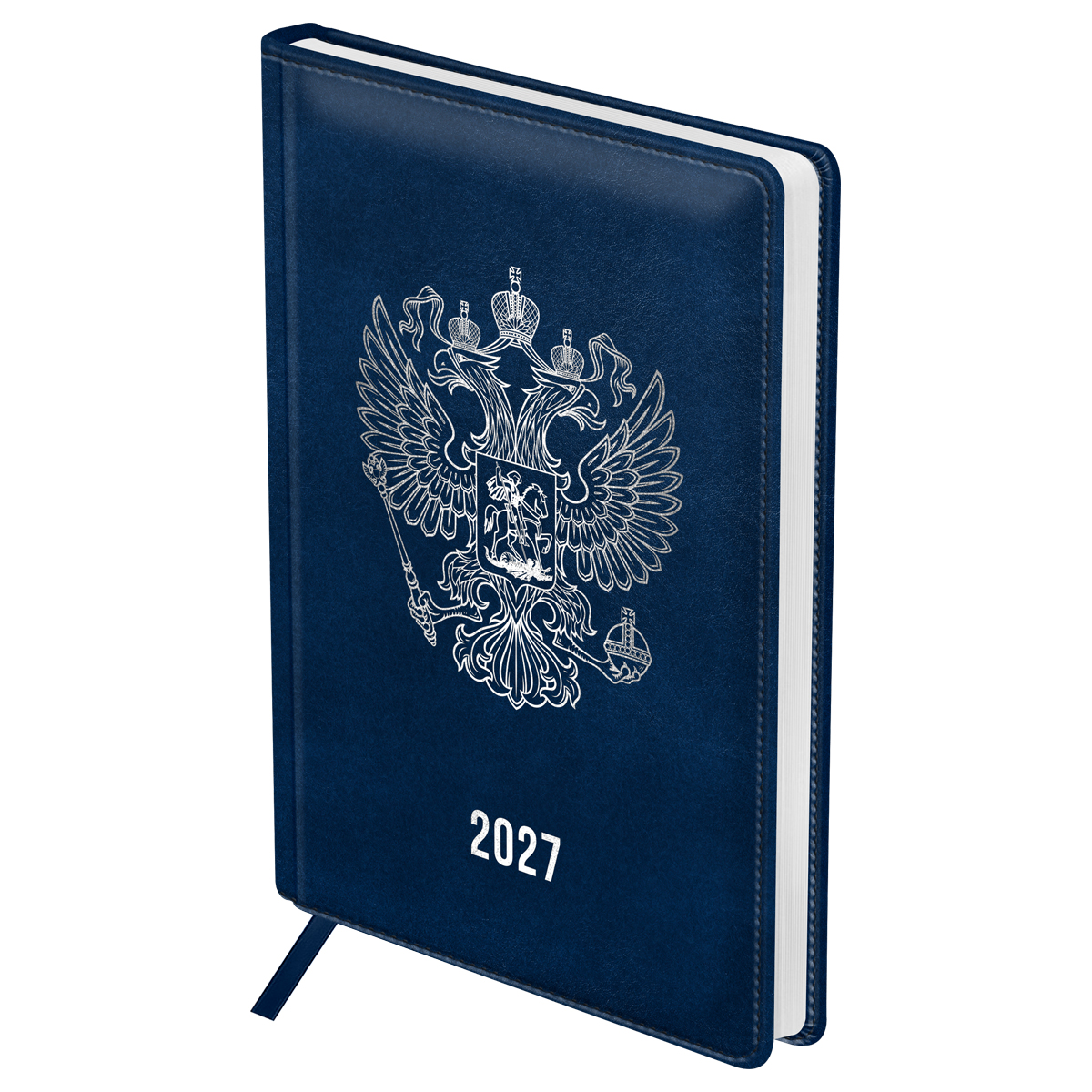 Ежедневник датированный 2027г., А5, 176л., твердый переплет, кожзам, BG Ежедневник датированный 2027г., А5, 176л., твердый переплет, кожзам, BG