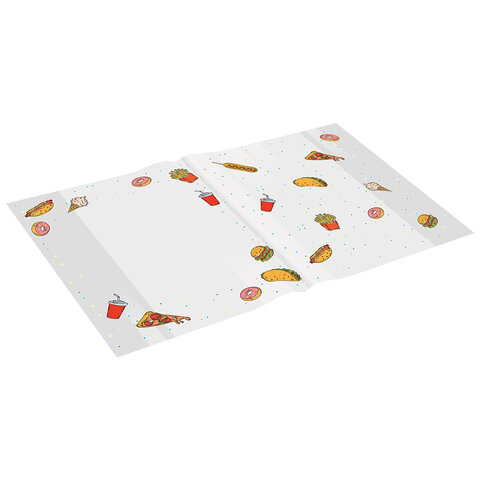 Обложки "FOOD" для тетрадей и дневников, КОМПЛЕКТ 10 шт., ПЛОТНЫЕ,