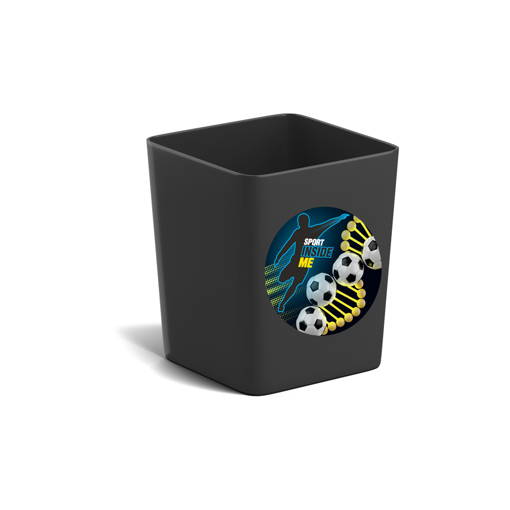 Подставка настольная пластиковая ErichKrause Base, Sport DNA, черный Подставка настольная пластиковая ErichKrause Base, Sport DNA, черный