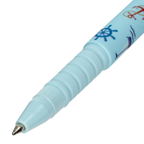 Ручка шариковая BRAUBERG SOFT TOUCH GRIP "NAVY", СИНЯЯ, мягкое Ручка шариковая BRAUBERG SOFT TOUCH GRIP "NAVY", СИНЯЯ, мягкое