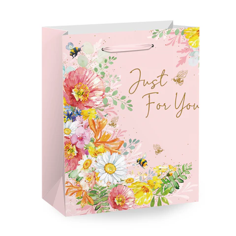 Пакет подарочный (1 штука) 33х13х45 см (XL), "Flower Mix", ассорти, Пакет подарочный (1 штука) 33х13х45 см (XL), "Flower Mix", ассорти,