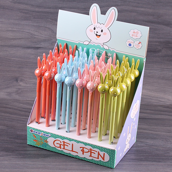 Ручка гелевая синяя "Darvish" с игольчатым стержнем "зайка" Ручка гелевая синяя "Darvish" с игольчатым стержнем "зайка"