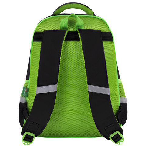 Рюкзак BRAUBERG KIDS FLOSSY, 2 отделения, 3 кармана, "Galaxy Dino",