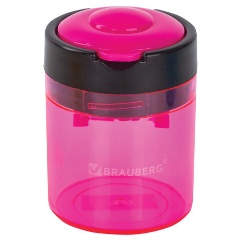 Точилка BRAUBERG "Office Round", 2 отверстия, с контейнером, Точилка BRAUBERG "Office Round", 2 отверстия, с контейнером,
