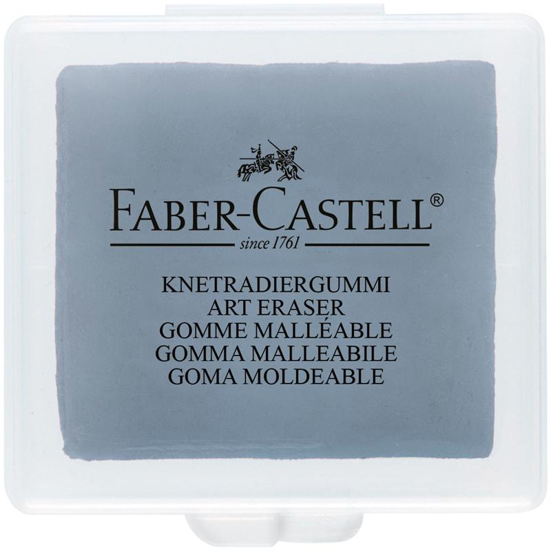 Ластик-клячка Faber-Castell, формопласт, 40*35*10мм, серый, пластик. контейнер. Ластик-клячка Faber-Castell, формопласт, 40*35*10мм, серый, пластик. контейнер.