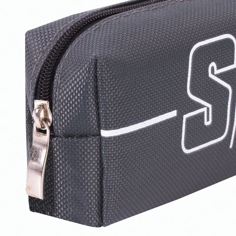 Пенал BRAUBERG, 1 отделение, полиэстер, "Sport", серый, 19х4х6 см, Пенал BRAUBERG, 1 отделение, полиэстер, "Sport", серый, 19х4х6 см,