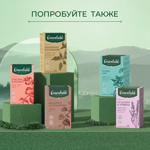 Чай GREENFIELD Natural Tisane "Matcha & Orange Leaf" зеленый, 20 Чай GREENFIELD Natural Tisane "Matcha & Orange Leaf" зеленый, 20