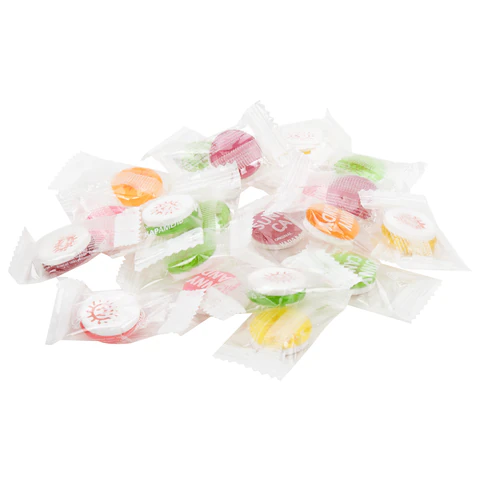 Карамель леденцовая SUNNY CANDY, микс вкусов с аскорбинкой, в индивидуальной Карамель леденцовая SUNNY CANDY, микс вкусов с аскорбинкой, в индивидуальной