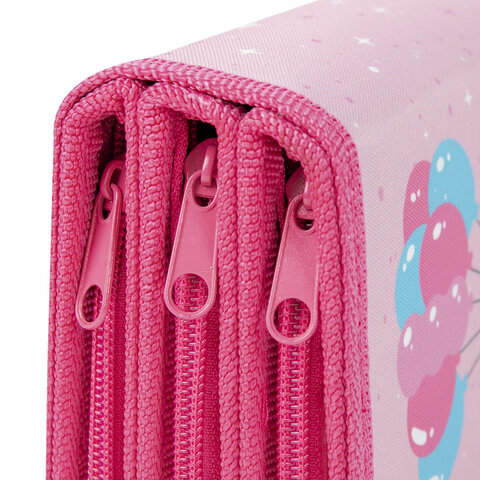 Пенал ЮНЛАНДИЯ, 3 отделения, полиэстер, 19х11 см, "Funny trip", 271029 Пенал ЮНЛАНДИЯ, 3 отделения, полиэстер, 19х11 см, "Funny trip", 271029