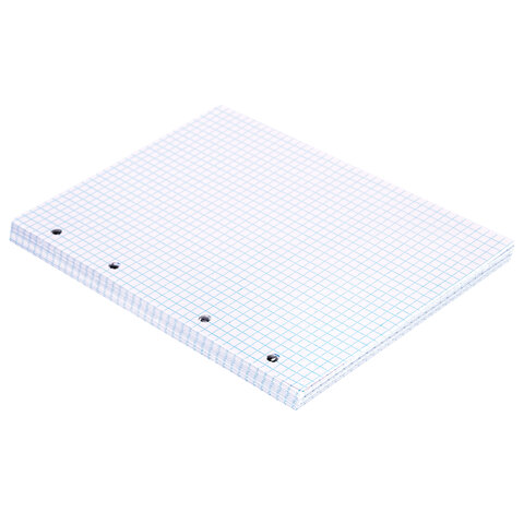 Сменный блок к тетради на кольцах, А5, 80 л., BRAUBERG, "Белый",