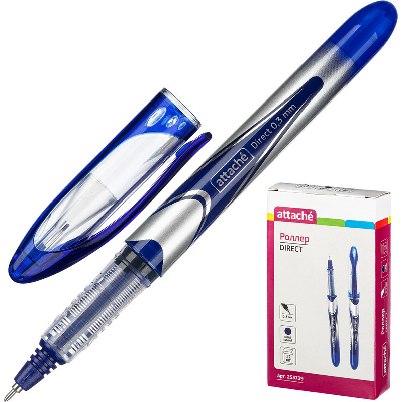 Роллер RX302602 игольчат.након. 0.3мм синий штр. 6924246158452 Роллер RX302602 игольчат.након. 0.3мм синий штр. 6924246158452