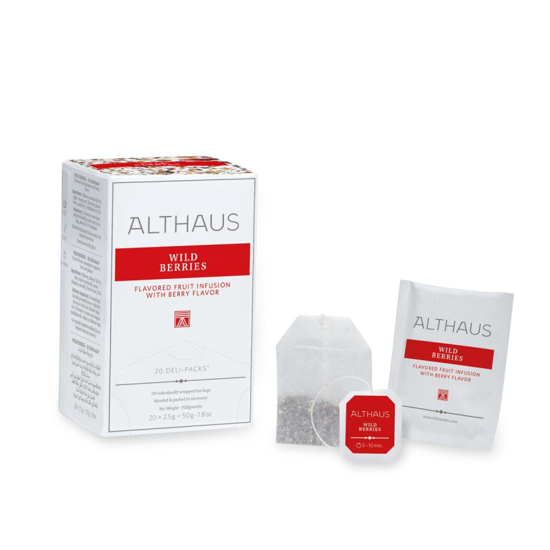 Чай фруктовый в пакетиках Althaus Wild Berries (Дикие ягоды) 20пакx2,5гр Чай фруктовый в пакетиках Althaus Wild Berries (Дикие ягоды) 20пакx2,5гр