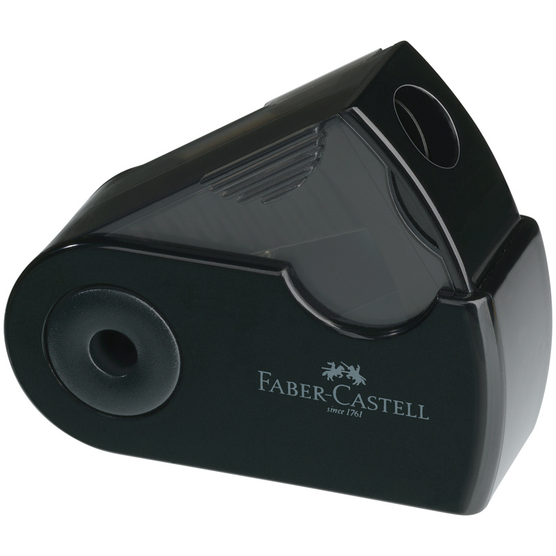 Точилка пластиковая Faber-Castell "Sleeve Mini", 1 отверстие, Точилка пластиковая Faber-Castell "Sleeve Mini", 1 отверстие,