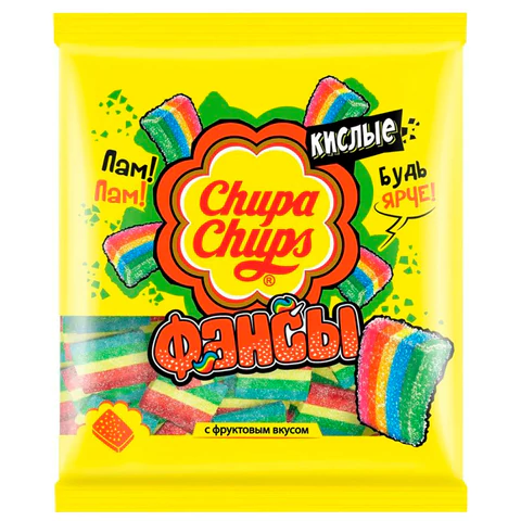 Мармелад жевательный CHUPA CHUPS (Чупа-Чупс) "Кислые фансы", 70 г,