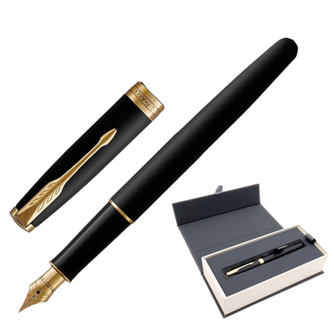 Ручка перьевая PARKER "Sonnet Core Matt Black GT", корпус черный Ручка перьевая PARKER "Sonnet Core Matt Black GT", корпус черный