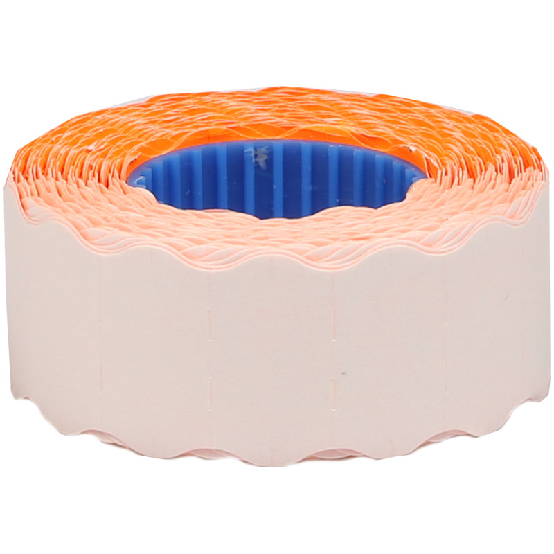 Этикет-лента OfficeSpace, 22*12мм, волна, оранжевая, 800 этикеток Этикет-лента OfficeSpace, 22*12мм, волна, оранжевая, 800 этикеток