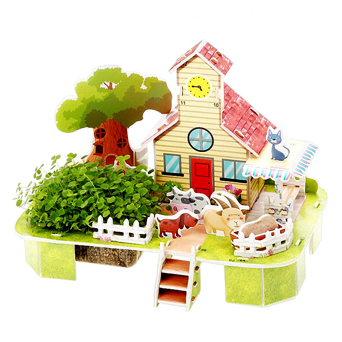 Пазл 3D "Дружное подворье М-008" 33 элемента Пазл 3D "Дружное подворье М-008" 33 элемента