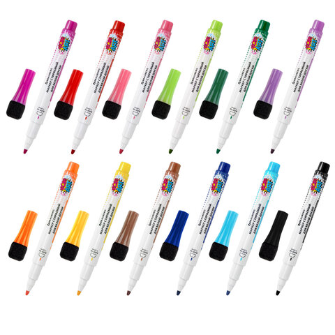 Маркеры на магните со стирателем для белой доски и планера, 12 цветов, BRAUBERG Маркеры на магните со стирателем для белой доски и планера, 12 цветов, BRAUBERG