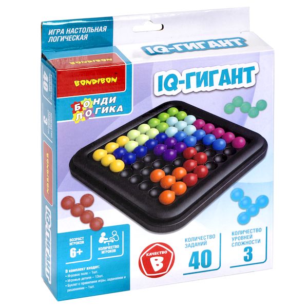 Логическая игра Bondibon "IQ-ГИГАНТ", арт.920-1 Логическая игра Bondibon "IQ-ГИГАНТ", арт.920-1
