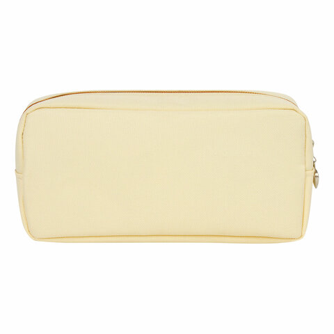 Пенал-косметичка ЮНЛАНДИЯ, 2 отделения, мягкий, "Ламы", бежевый,