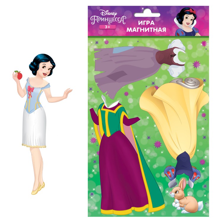 Магнитная игра "Принцесса Disney" Белоснежка с маркировкой Disney Магнитная игра "Принцесса Disney" Белоснежка с маркировкой Disney