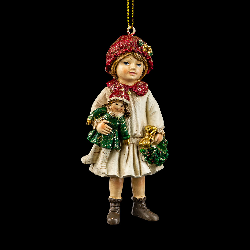 Украшение ErichKrause Decor® Девочка с куклой 10см Украшение ErichKrause Decor® Девочка с куклой 10см