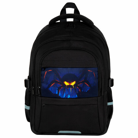 Рюкзак BRAUBERG VIBE, 2 отделения, 5 карманов, "Dark spider", 40х28х14 Рюкзак BRAUBERG VIBE, 2 отделения, 5 карманов, "Dark spider", 40х28х14