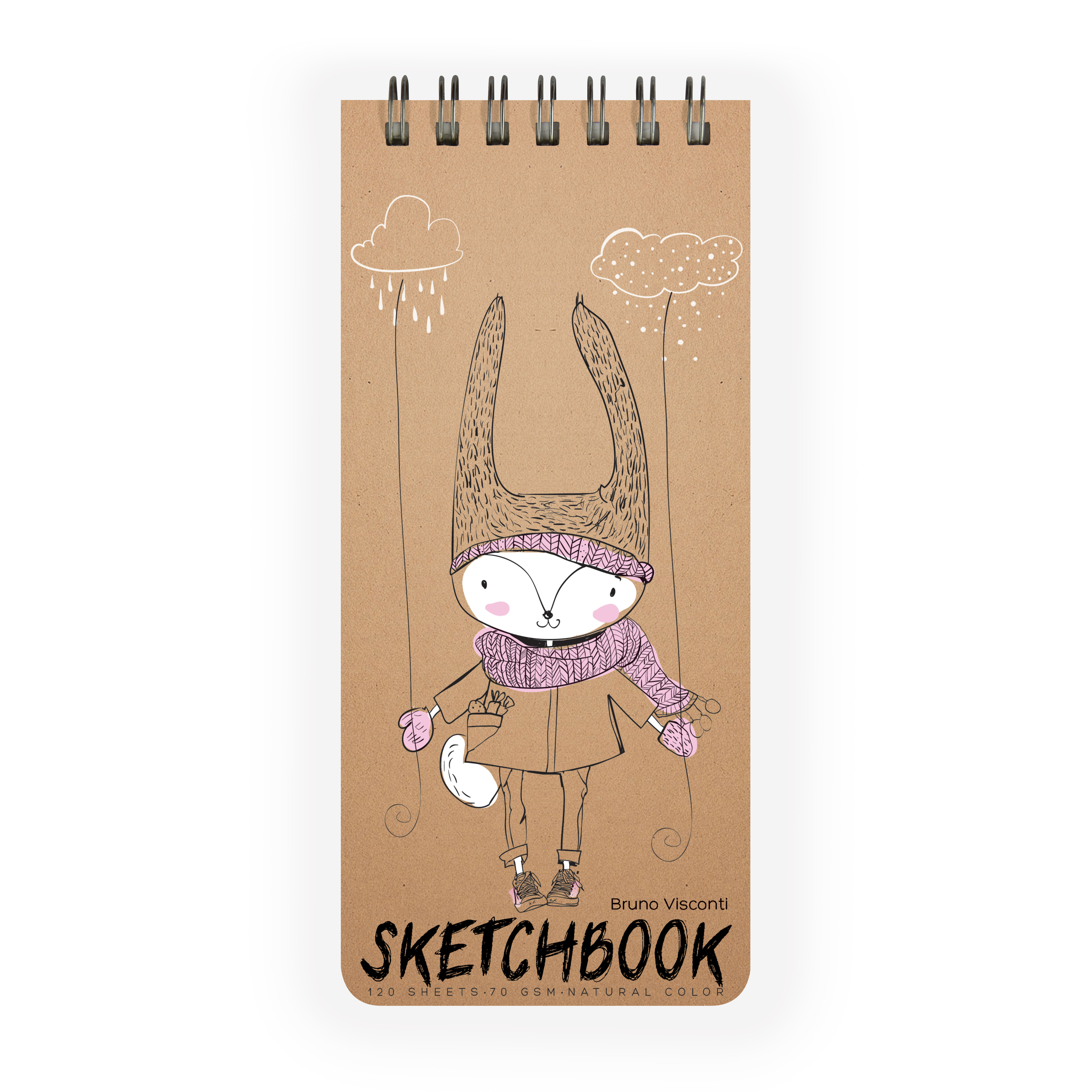SKETCHBOOK BV,105Х220 мм, 120 Л. КРАФТ 70 гр. НА ГРЕБНЕ, (6 ВИДОВ) SKETCHBOOK BV,105Х220 мм, 120 Л. КРАФТ 70 гр. НА ГРЕБНЕ, (6 ВИДОВ)