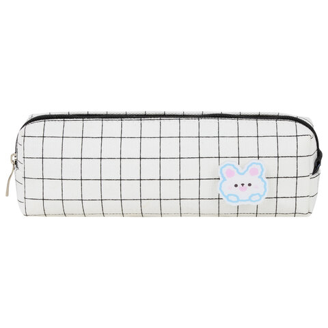 Пенал BRAUBERG, 1 отделение, полиэстер, Sweet bunny, белый, 19х4х6 см, 272304 Пенал BRAUBERG, 1 отделение, полиэстер, Sweet bunny, белый, 19х4х6 см, 272304