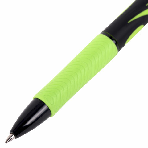 Ручка шариковая автоматическая BRAUBERG ULTRA-RT NEON, СИНЯЯ, 0,7 мм, линия 0,35