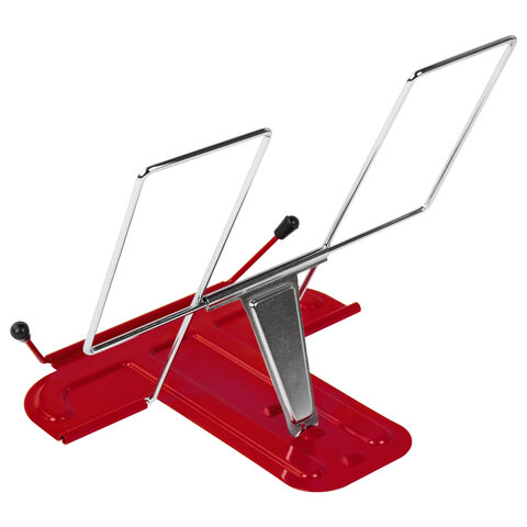 Подставка для книг и учебников металлическая, красная, BRAUBERG LINE, 237965 Подставка для книг и учебников металлическая, красная, BRAUBERG LINE, 237965