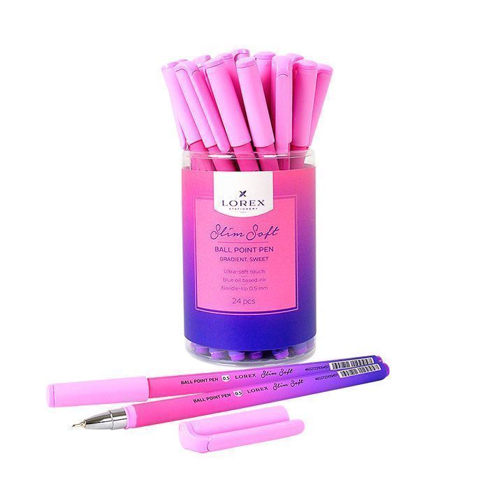 Ручка масляная LOREX GRADIENT.SWEET серия Slim Soft 0,50 мм, синий. LXOPSS-GR2 Ручка масляная LOREX GRADIENT.SWEET серия Slim Soft 0,50 мм, синий. LXOPSS-GR2