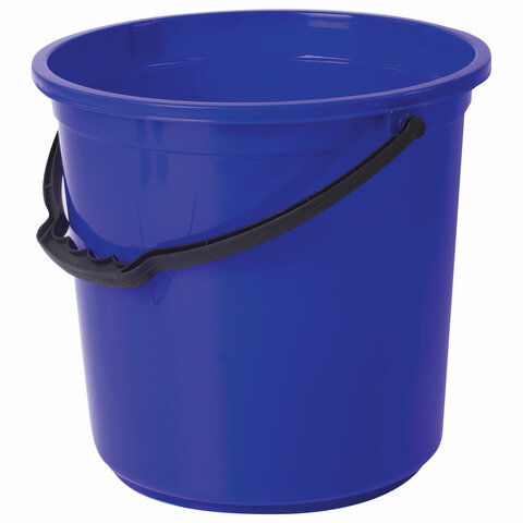 Ведро 12 л, без крышки, пластиковое, пищевое, с узором, цвет синий, мерная Ведро 12 л, без крышки, пластиковое, пищевое, с узором, цвет синий, мерная