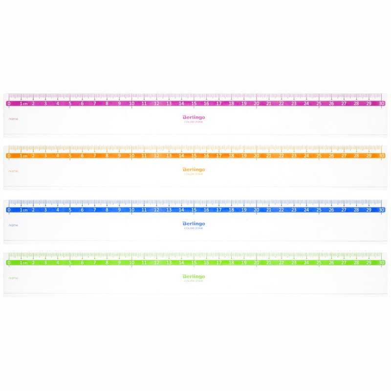 Линейка 30см Berlingo "Color Zone", прозрачная. PR_30130 Линейка 30см Berlingo "Color Zone", прозрачная. PR_30130