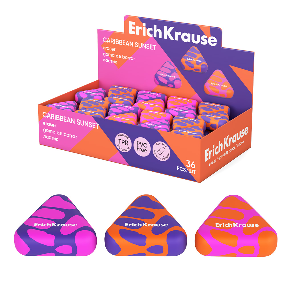 Ластик ErichKrause Caribbean sunset (в коробке по 36 штук) Ластик ErichKrause Caribbean sunset (в коробке по 36 штук)