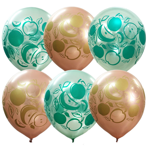 12"/30см Перламутр (шелк) 4 ст. рис Яблочки 25шт 12"/30см Перламутр (шелк) 4 ст. рис Яблочки 25шт