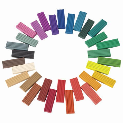 Пластилин классический ЮНЛАНДИЯ "ЮНЫЙ ВОЛШЕБНИК", 30 цветов, 600 г, со