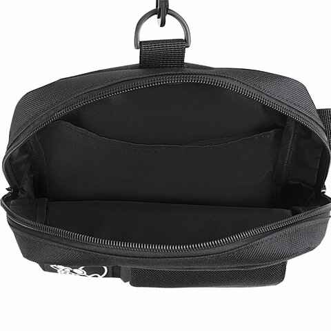 Сумка на плечо HEIKKI TORRENT (ХЕЙКИ) с карманом, Chess emoji, черная, 25х18х3 Сумка на плечо HEIKKI TORRENT (ХЕЙКИ) с карманом, Chess emoji, черная, 25х18х3