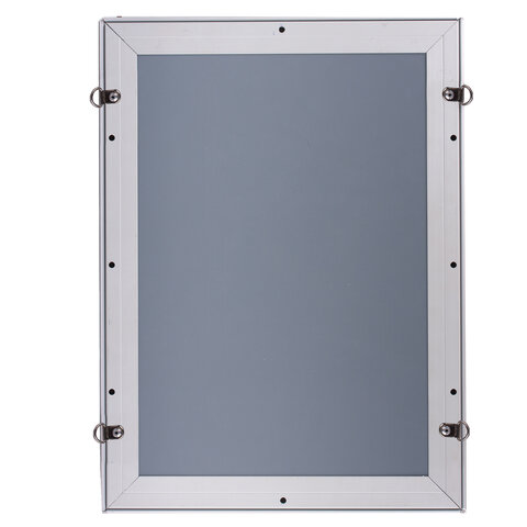 Рамка настенная для рекламы, А4 (210х297 мм), алюминиевый профиль, прижимные