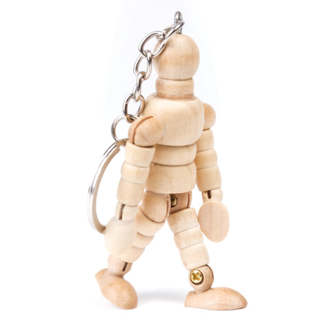 Брелок для ключей "Манекен человека" BRAUBERG ART CLASSIC, дерево, Брелок для ключей "Манекен человека" BRAUBERG ART CLASSIC, дерево,