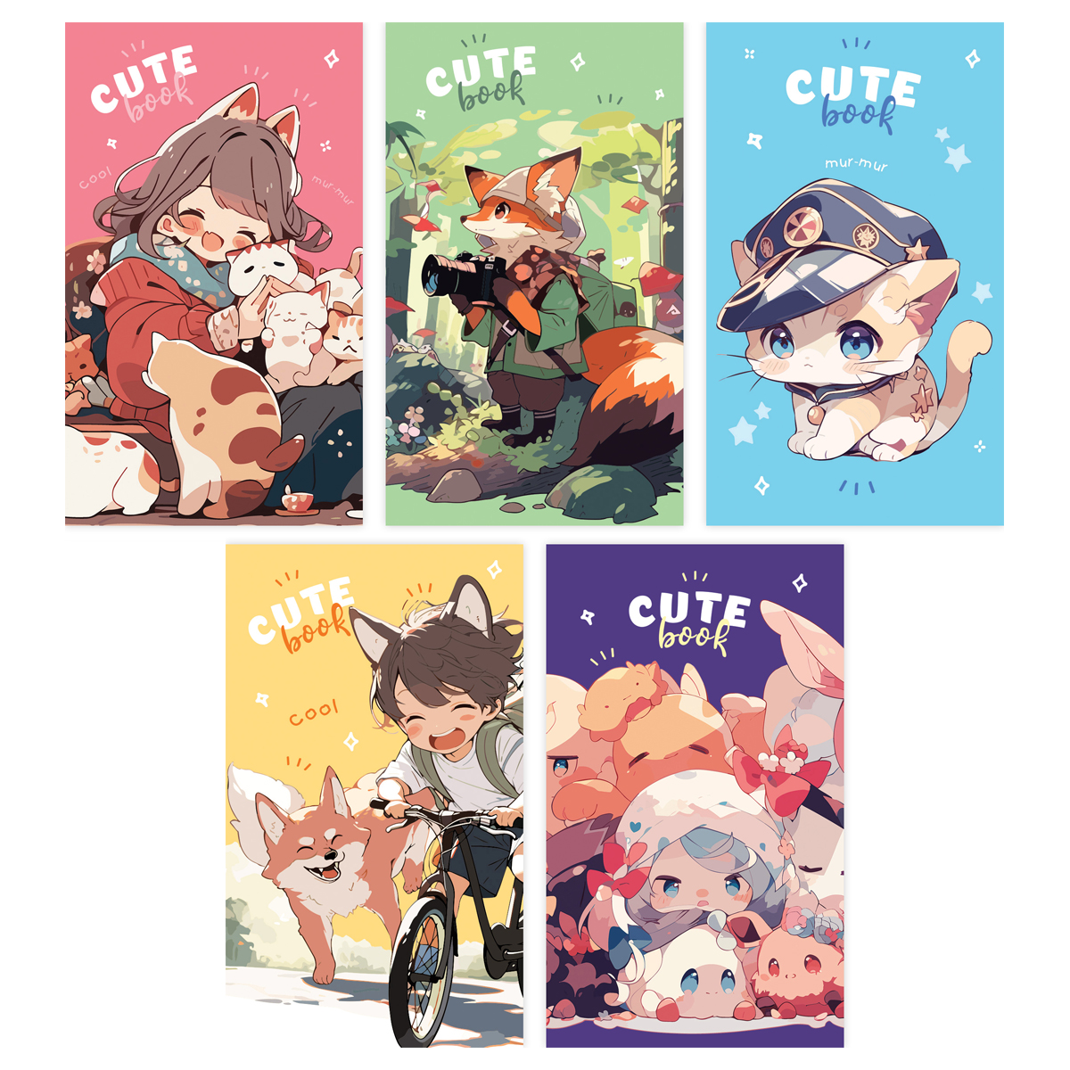 Блокнот А7 48л. на склейке BG "Cute anime" Блокнот А7 48л. на склейке BG "Cute anime"