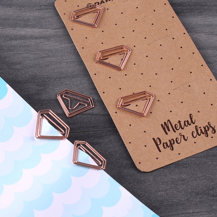 Скрепки металлические "Кристалл" "Darvish" 6шт/уп (набор) Скрепки металлические "Кристалл" "Darvish" 6шт/уп (набор)