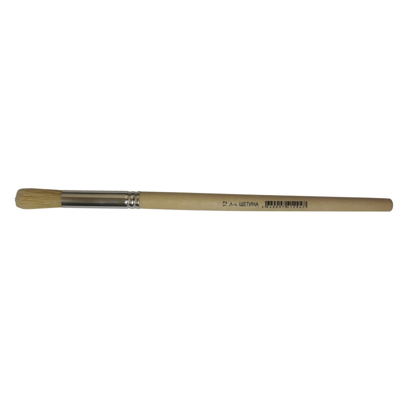 Кисть №1School,щетина,круглая,№12 штр. 2000200077299, 4640007412947 Кисть №1School,щетина,круглая,№12 штр. 2000200077299, 4640007412947