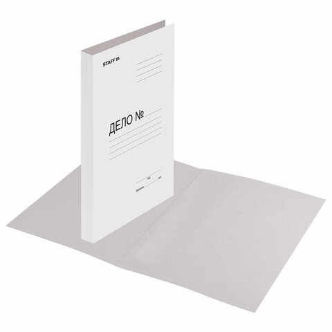 Папка Дело картонная (без скоросшивателя) STAFF, гарантированная плотность 220