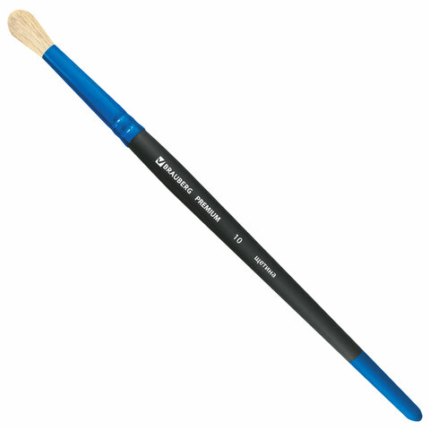 Кисть щетина, круглая № 10, BRAUBERG PREMIUM, 200993 Кисть щетина, круглая № 10, BRAUBERG PREMIUM, 200993